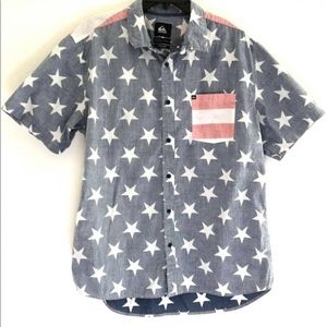 Quicksilver reverse print USA Stars & Stripes L